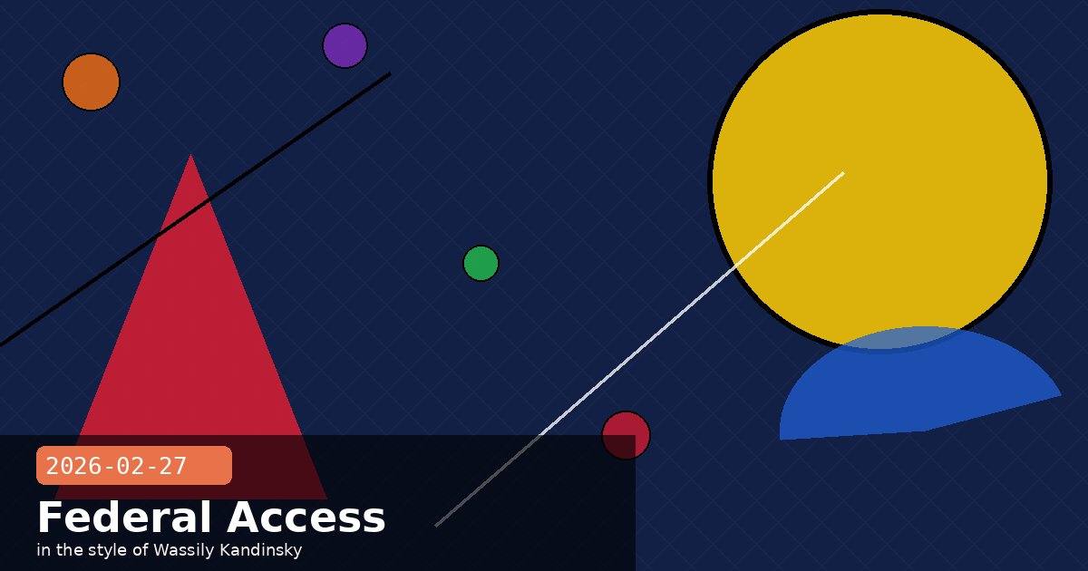 Federal Agency Access Reports, Supply-Chain Designation & Consumer Growth Momentum — visual for 2026-02-27