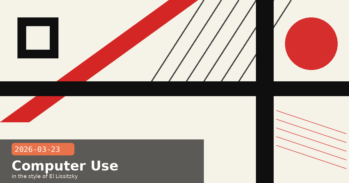 Mac Computer Use Preview, Off-Peak Usage Boost & 500 Zero-Days — visual for 2026-03-23