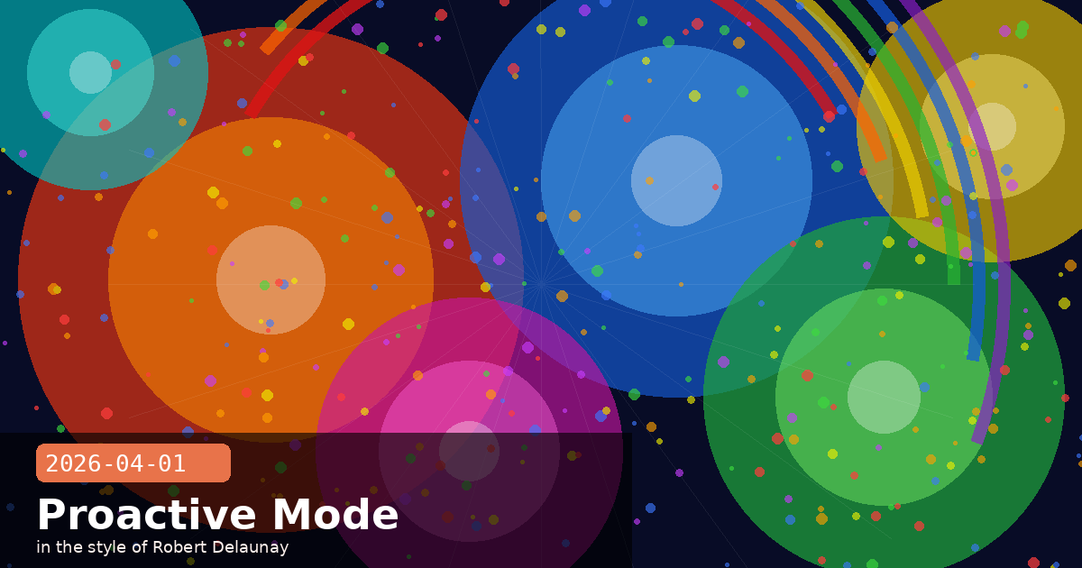 Proactive Mode Revealed, Australia MOU & Autonomous Agent Safety — visual for 2026-04-01